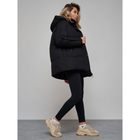 Winter jacket female, size 50, black color-20