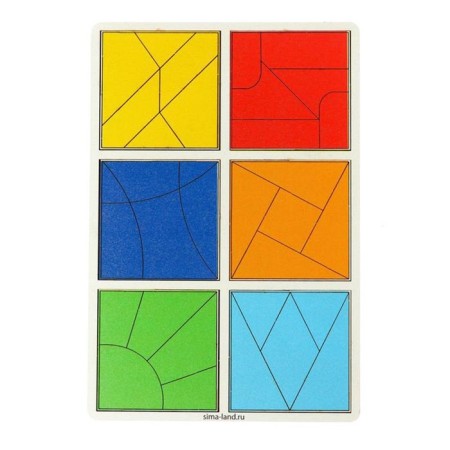 Squares Nikitin 3 level, 6 squares-1