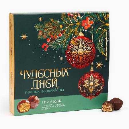 Candy Grillazh with peanuts, raisins, orange and honey "Wonderful Days", 135 g-1