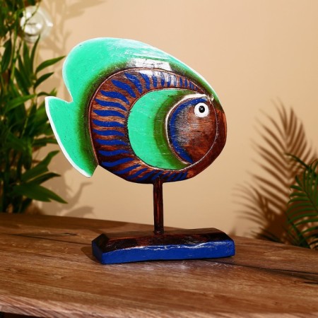 Souvenir "Blue Fish" tree on a stand 25x7x33 cm