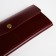 Women's wallet on the button, burgundy color