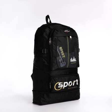 A backpack with a lightning with an increase, 55l, 5 external pockets, black color-3