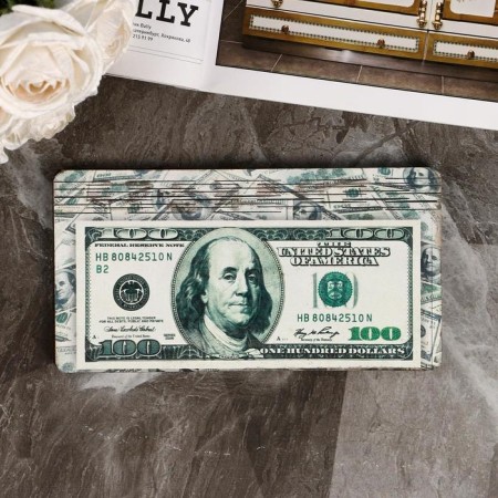 The bill "100 dollars", flat, print, 18.5x9.5x0.8 cm-2