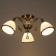 Diego chandelier 3XE27 40W bronze 50x50x28cm