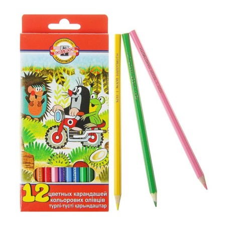 Pencils 12 colors Koh-I-Noor 3652 "Mole", euro suspension