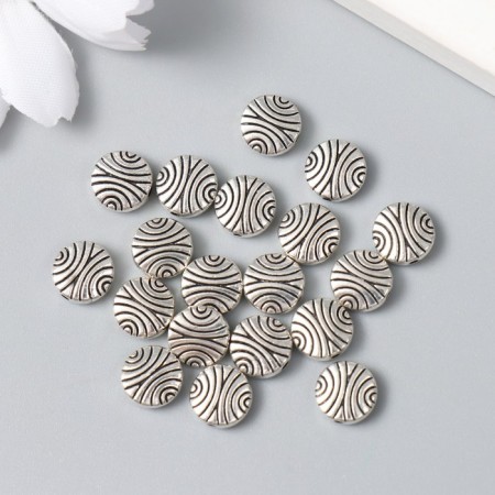 Busina for creativity Metal "patterned" flat, silver 0.3x0.8x0.8 cm-1
