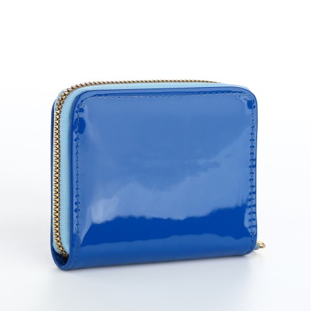 Women's wallet with lightning, blue color-2