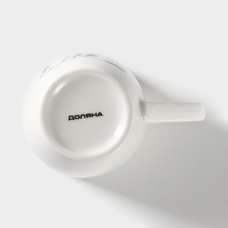 Porcelain share mug "Catet Melomanes", 350 ml, white color-3