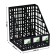 Papers tray "Istanm", sifte, vertical, 2 departments, black