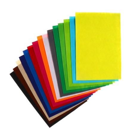 Color felt set, thickness 1 mm, A4 format, soft, 15 sheets, 15 colors, TOP-2