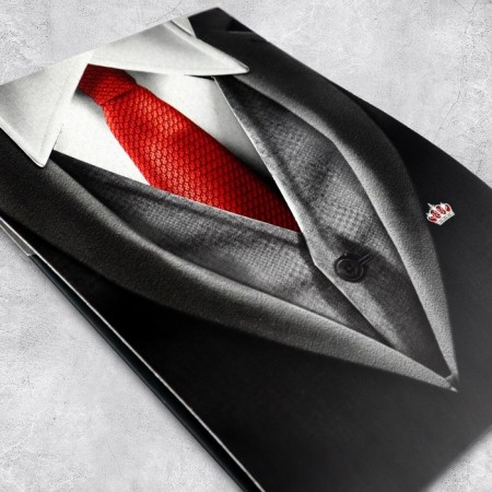 Postcard –Convert for Money Formal Red Tie, 12 x 16 cm-1