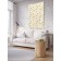 Decorative panel with photo printing "Golden Snowflakes", vertical, size 100x150 cm