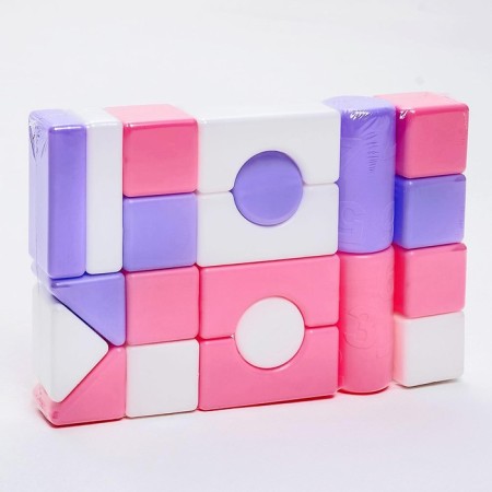 Construction set, 21 elements, 60 × 60, pink color-7
