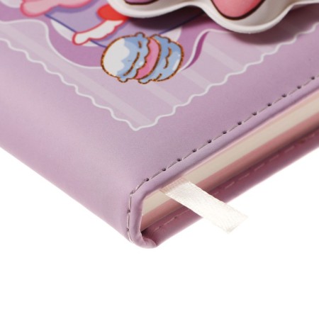 Gift notebook, A6+, 100 sheets, color block, PVC cover, "Anime", mix-8