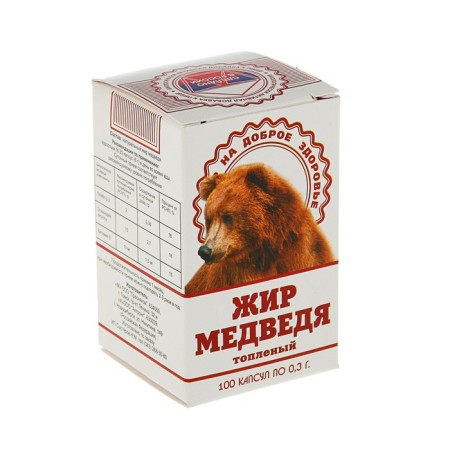 Bear Fat 0.3 g, 100 capsules
