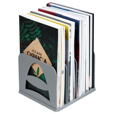 Top for magazines and papers (sorter) Istanm, team, 4 departments, gray-5