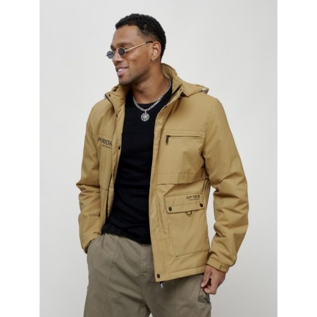 Sports male jacket, size 54, beige color-9