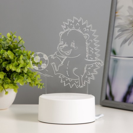 Lamp "Hedgehog Football" Led RGB from the network 14.7x9.5x14.8 cm Risalux