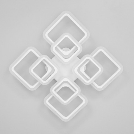 Ceiling chandelier Citilux "Marcel" CL232180R, 60x60x1 cm, 8x13.8W, LED, Color White-11