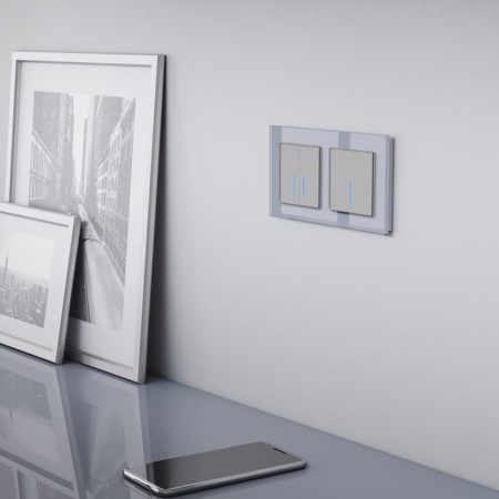 S touch switch W4510606, single-circuit, with Wi-Fi function, silver-1