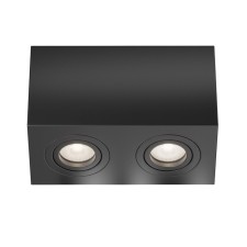 Technical C017CL-02B, 2XGU10, 50W, 20x10x1.5 cm lamp, black color, black color