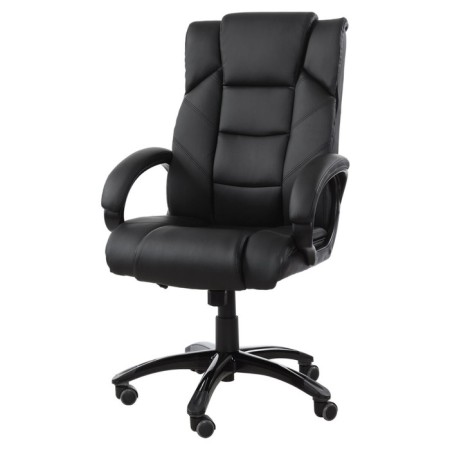Armchair for the head of Brabix Bliss MS-004, 6 massage modules, eco-leather, black