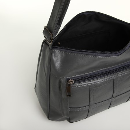 Women's bag with lightning, gray color-4