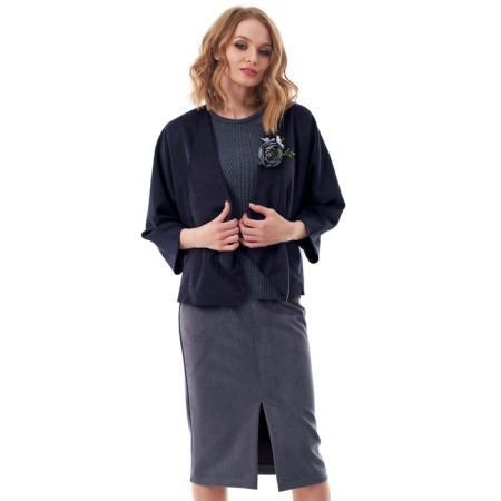 Cardigan female, size 44, blue color-2
