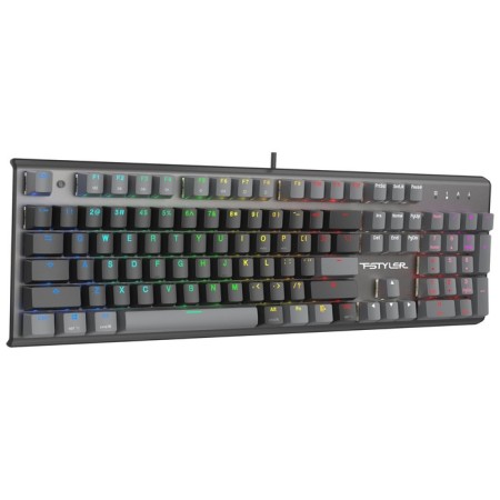 Keyboard A4Tech FSTYLER FS100 Neon Mechanical Black USB For Gamer LED (FS100)-2