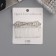 Hair crest "Medea" Bant angles, 8 × 4 cm, silver