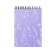 STOCKENOT on spirals A6, 80 sheets, cell, Erichkrause "Lavender", plastic cover silk -screen cover, OFSET BELIST 100%