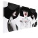 Carty watch Wall Modular "Girl in a Hat", 48x39 cm, silent, triptych