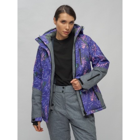 Ski suit, size 42, purple color-7
