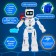 Robot radio-controlled, interactive "epsino", light and sound effects, walks, hydraulic accumulator function