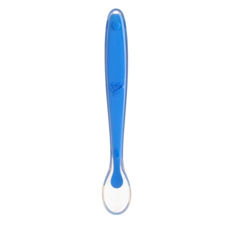 Spoon for nursery for feeding, silicone, from 5 months, color mix-5