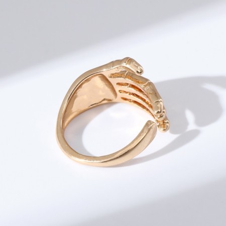 Ring "Skeleton" brush, color gold, dimensionless-3