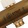 Distributive collector Stout SMB 0473 000003, 3 exits, with consumables, brass