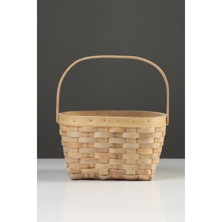 Wicker basket 23 x 16 x 12 cm, handle h = 12 cm, natural