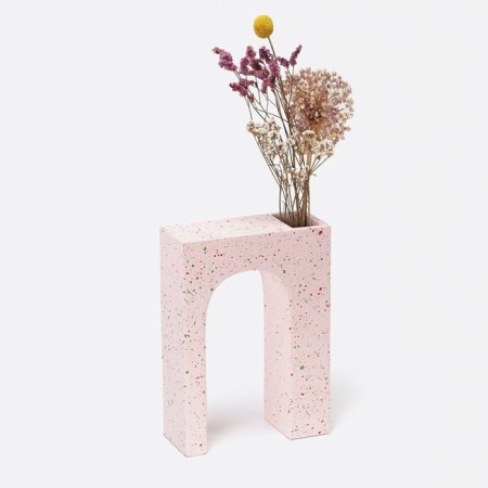 DOIY ACQUEDOTTO flowers vase, single, 22 cm, pink color-3