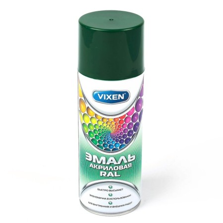 Acrylic enamel Vixen, deciduous green, RAL 6002, aerosol 520 ml