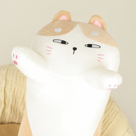 Soft toy-podushka "cat", 110 cm, beige color-2