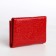 Women's wallet on magnet, red color