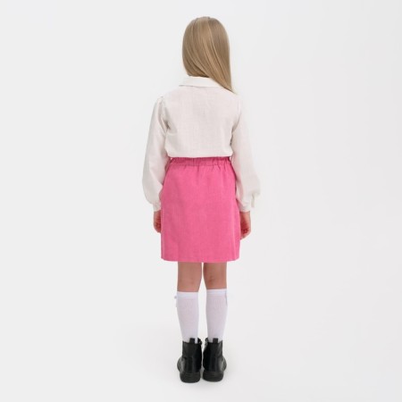 Children's shirt KAFTAN, size 34 (122-128 cm), white color-2