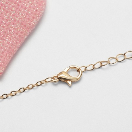 Set "Chosulka" 2 items: clips, pendant, spring butterflies, pink color in gold-2