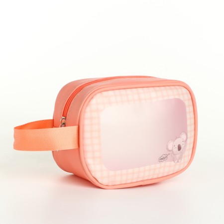 Lightning cosmetic bag, color coral