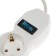 Extension cord Luazon Lighting Eco, 3 sockets, 6 m, 10 A, 3500 W, PVS 3x1 mm2, s/c, with off