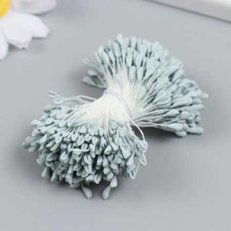 Stamens for flowers "gray-blue" set 360 pcs length 6 cm-1