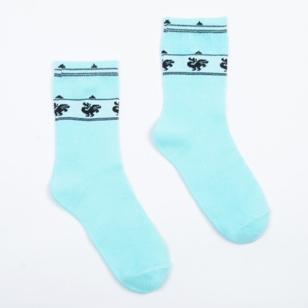 Women's socks, turquoise color, size 23-25-1