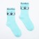 Women's socks, turquoise color, size 23-25