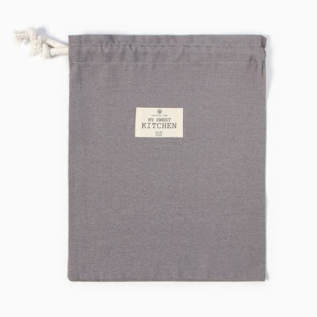 Bag Textile Ethel ECO, col. Gray, 27x34 cm, 70% HL, 30% linen, 190 g/m2-1